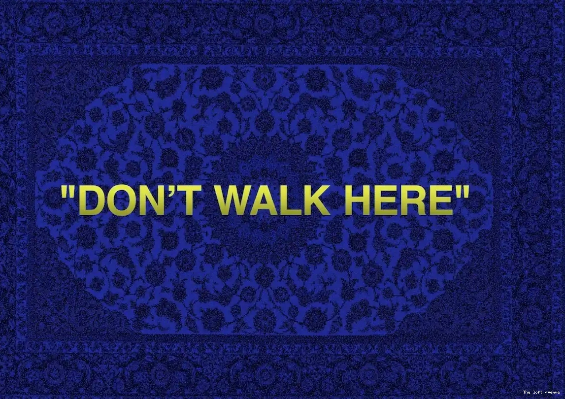 RUG "DON'T WALK HERE" 0702